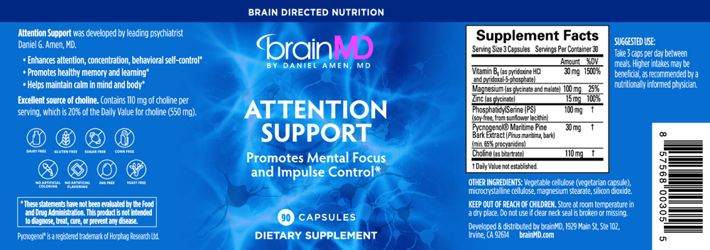 Product image for Attention Support.