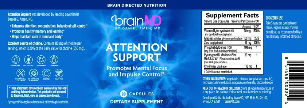 Product image for Attention Support.