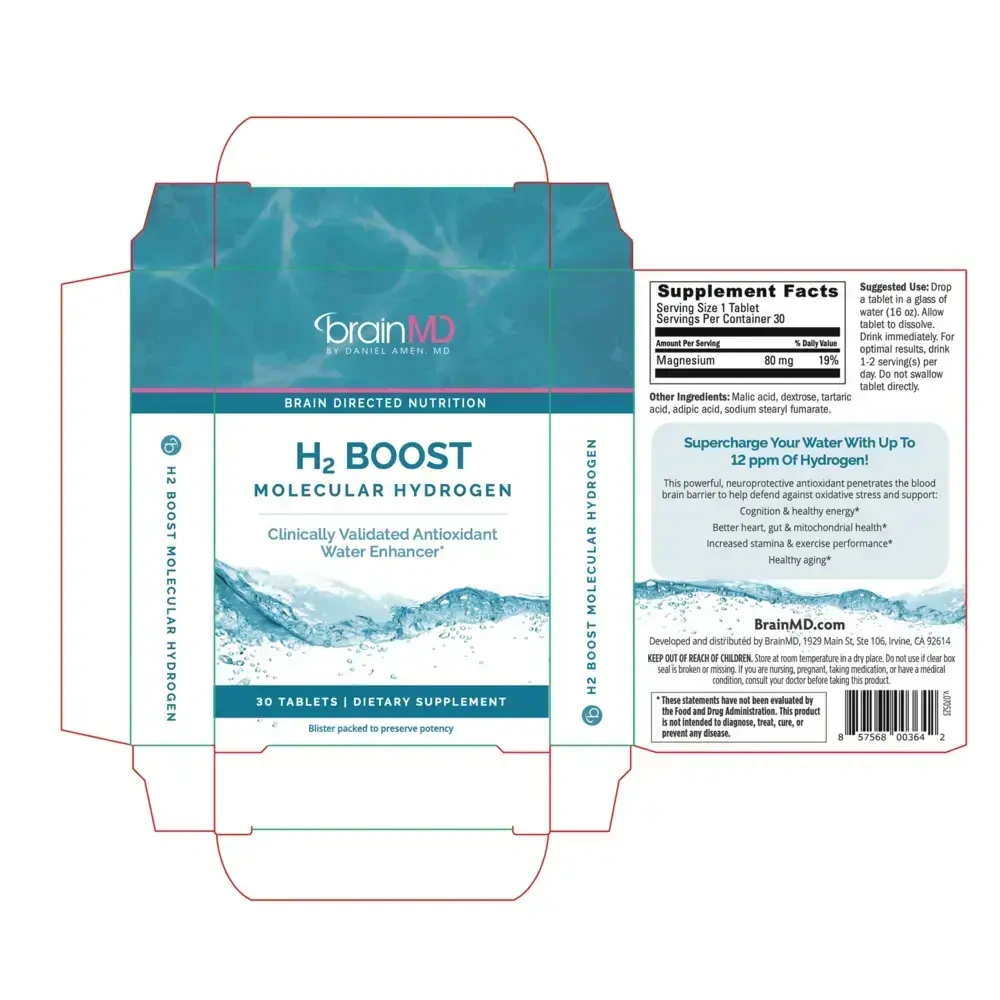 Product image for H2 Boost Molecular Hydrogen.