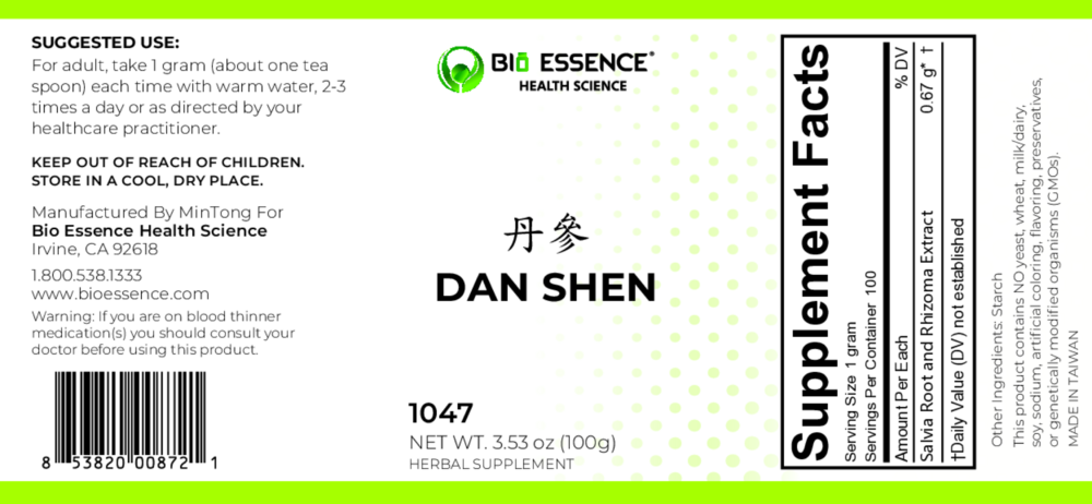 Product image for Dan Shen (Chinese Salvia).