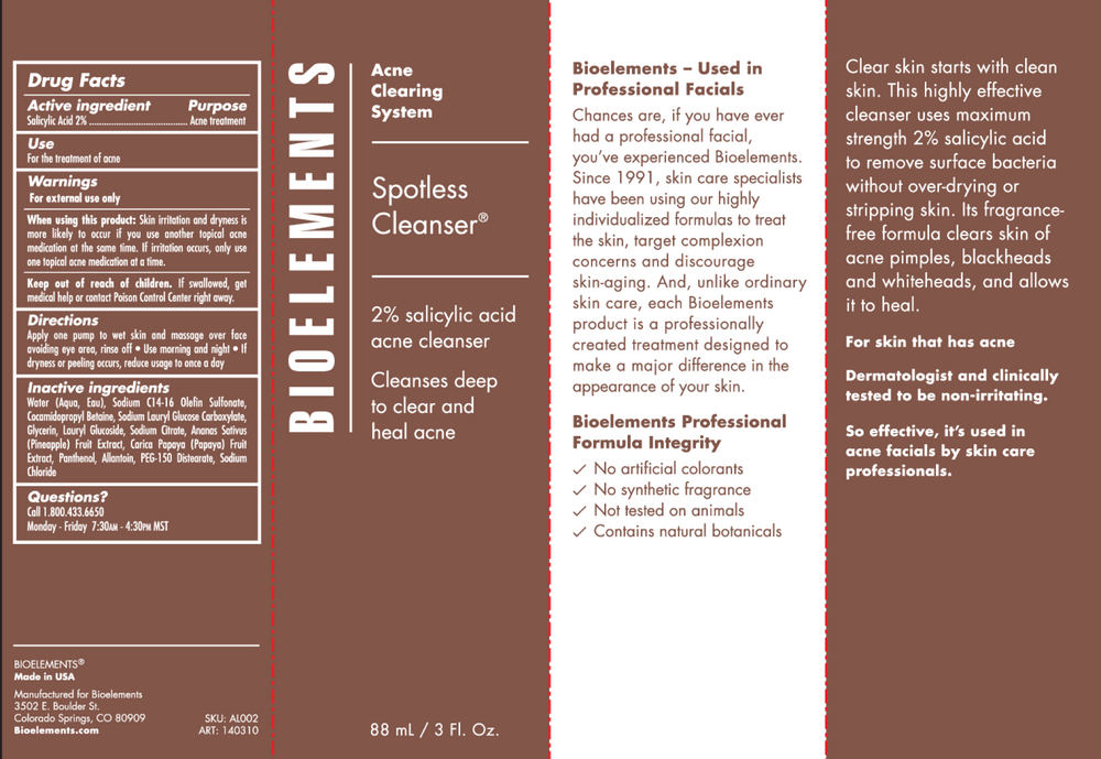 Product image for Spotless Cleanser.