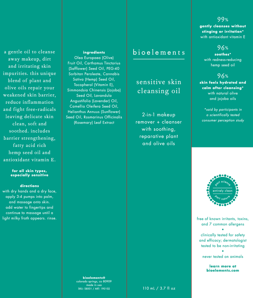Product image for Sensitive Skin Cleansing Oil.