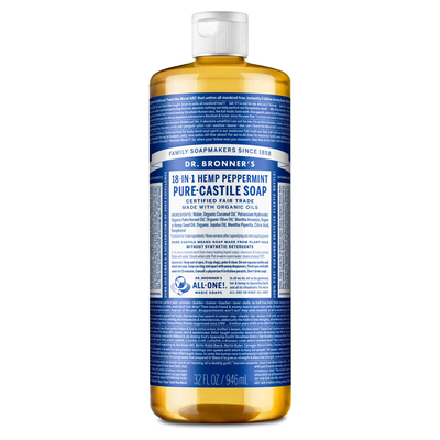 Peppermint Pure-Castile Soap (32 Ounces) by Dr. Bronner's