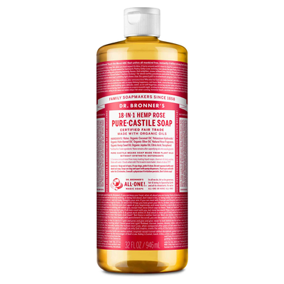 Product image for Rose Pure-Castile Soap (32 Ounces). Discontinued.