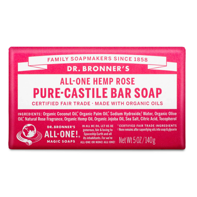 Rose Pure-Castile Bar Soap 5 Ounces