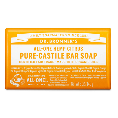 Citrus Pure-Castile Bar Soap (5 Ounces) by Dr. Bronner's