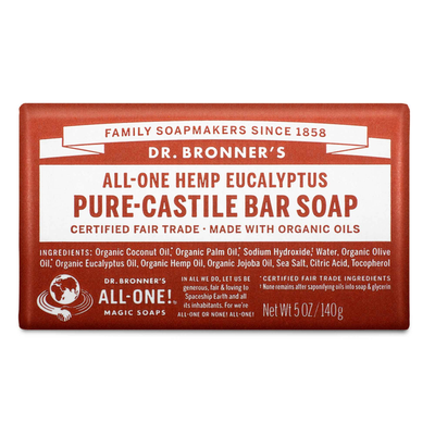 Eucalyptus Pure-Castile Bar Soap 5 Ounces