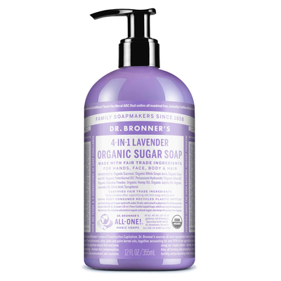 Lavender Organic Sugar Soap 12 Ounces
