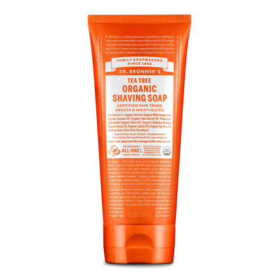 Product image for Tea Tree Organic Shaving Soap (7 Ounces). Discontinued.