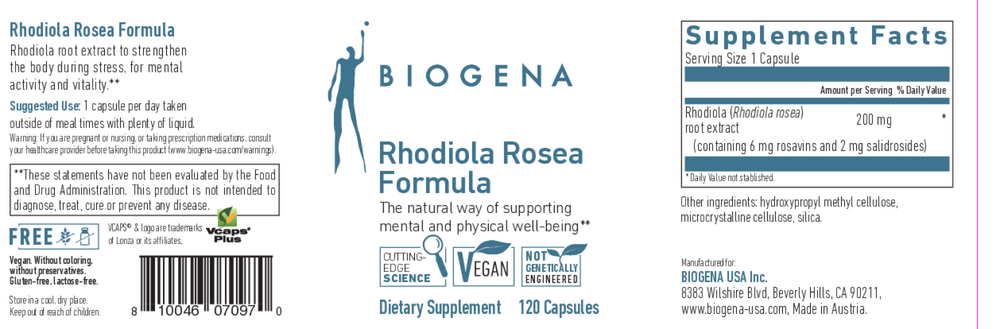 Product image for Rhodiola Rosea Formula.