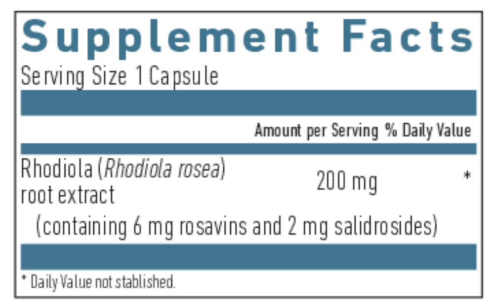 Product image for Rhodiola Rosea Formula.