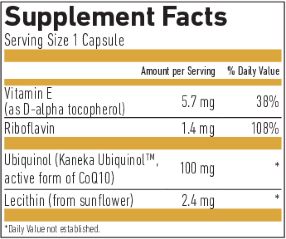 Product image for Ubiquinol CoQ10 Vegan GOLD.