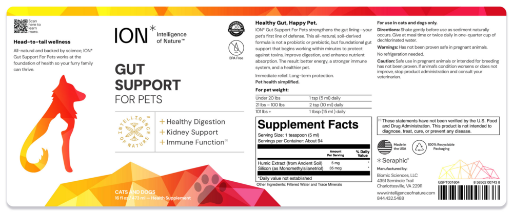 Product image for ION* Gut Support For Pets.