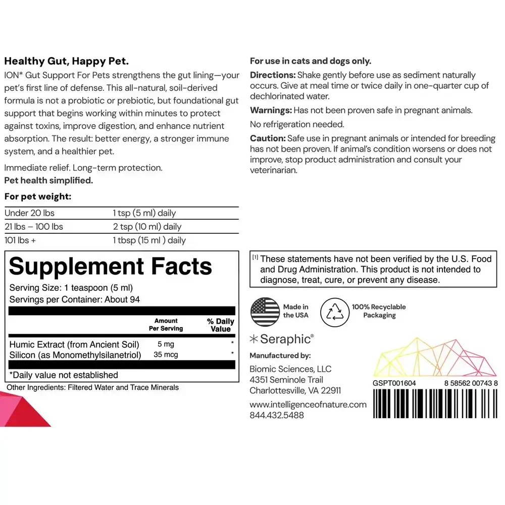 Product image for ION* Gut Support For Pets.