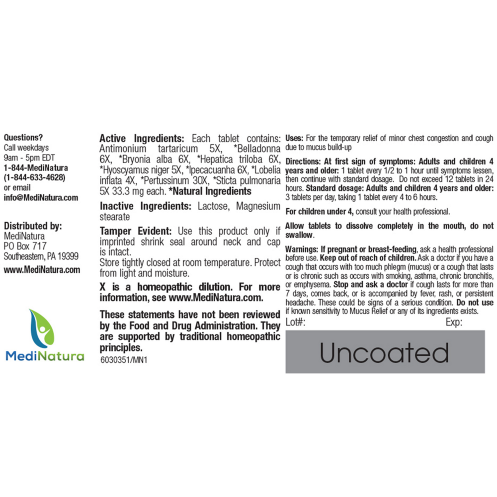 Product image for BHI Mucus Relief.