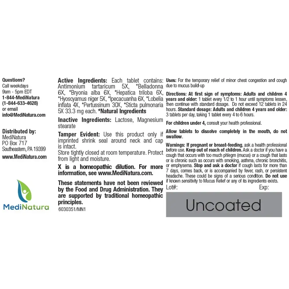Product image for BHI Mucus Relief.