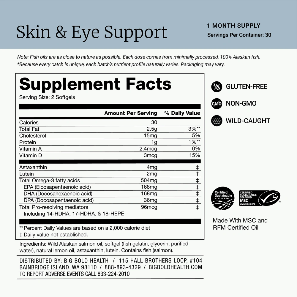 Product image for Skin &amp; Eye Support.