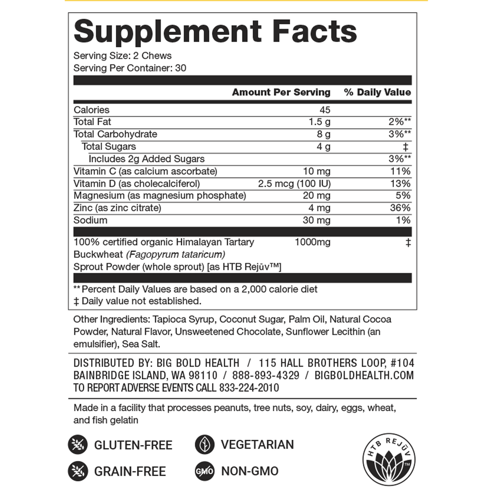 Product image for HTB Immune Energy Chews.
