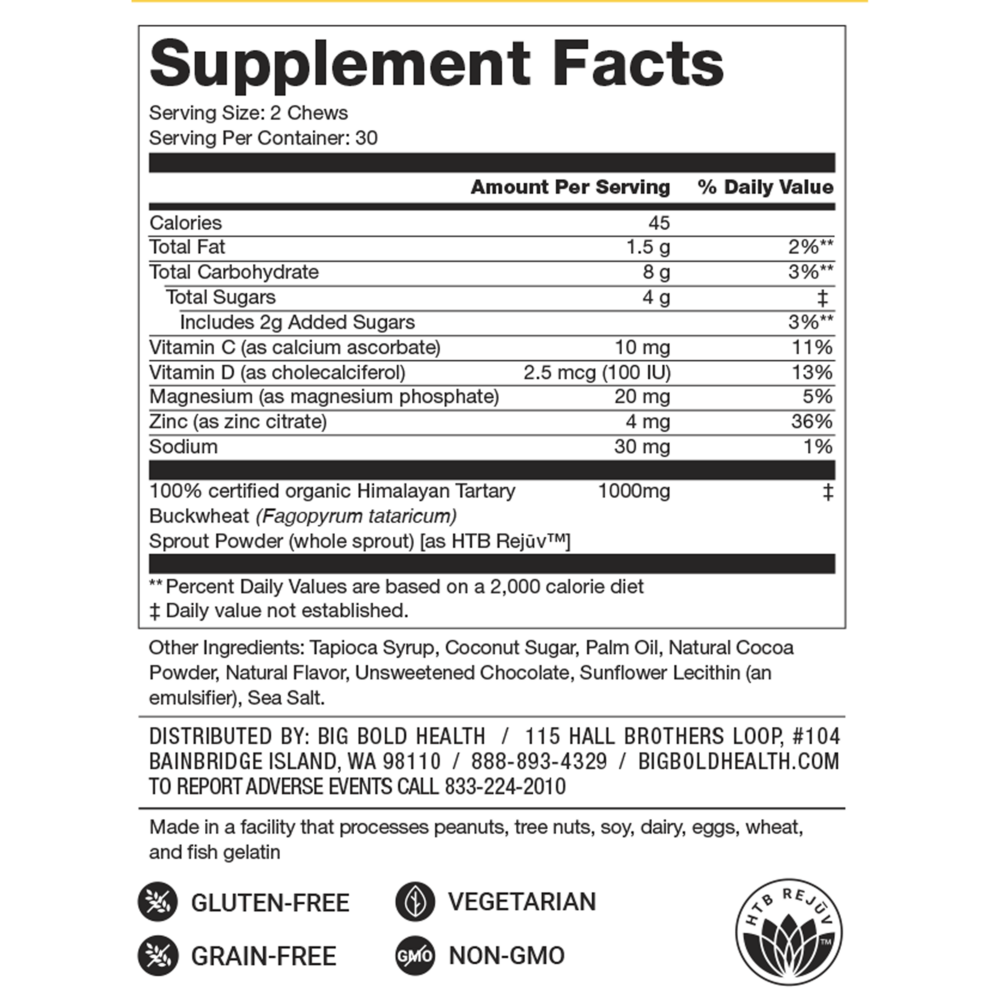 Product image for HTB Immune Energy Chews.