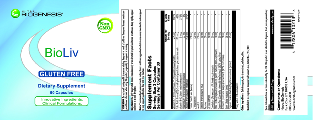 Product image for BioLiv (Lipotrophic Support Formula).