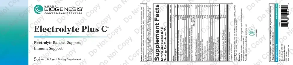 Product image for Electrolyte Plus C.
