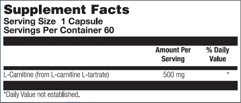 Product image for L-Carnitine.