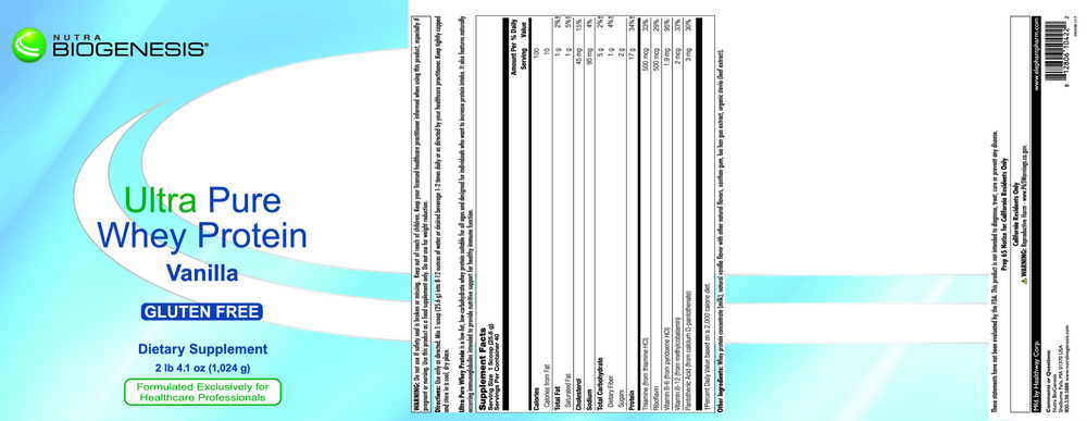 Product image for Ultra Pure Whey Protein&#x2F;Vanilla.