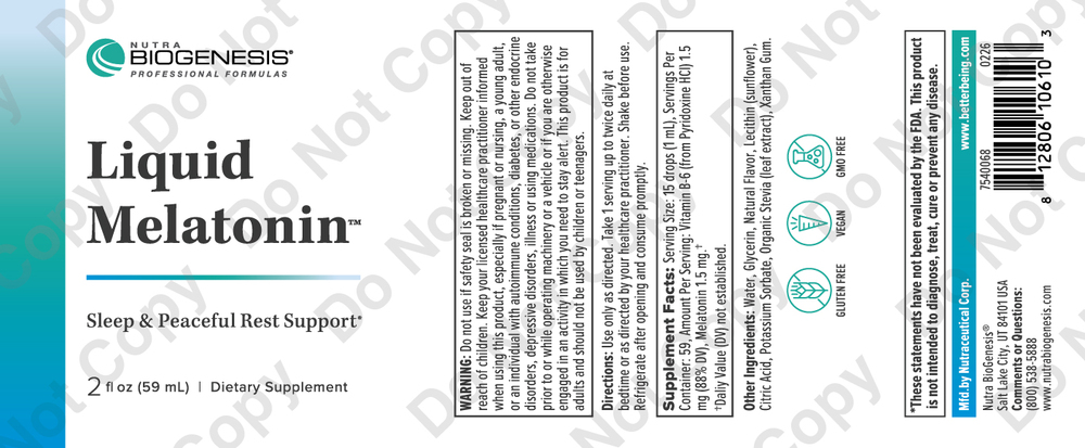 Product image for Liquid Melatonin.