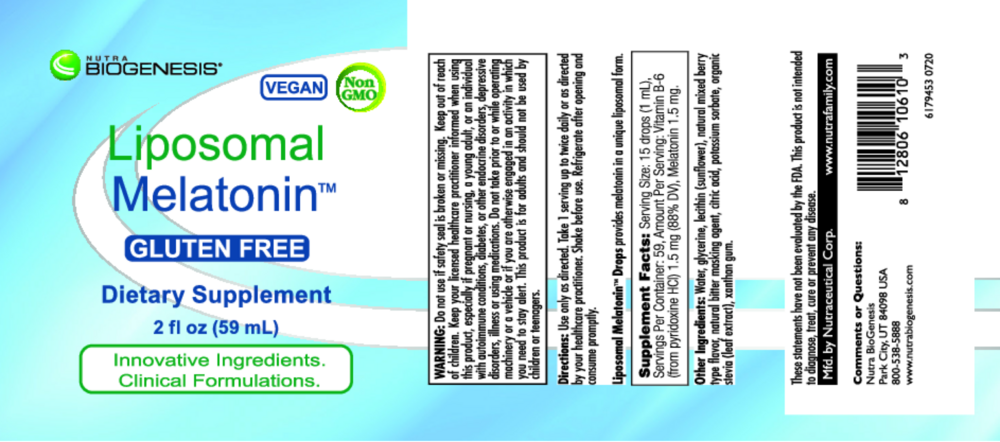 Product image for Liposomal Melatonin.