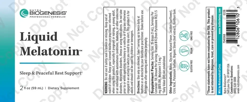 Product image for Liquid Melatonin.