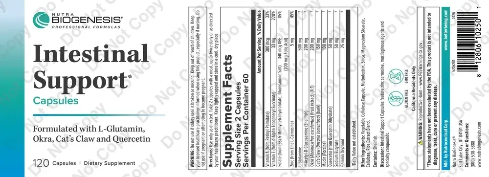 Product image for Intestinal Support Capsules.