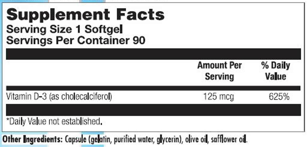 Product image for Vitamin D 5000.