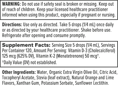 Product image for Vitamin D3-K2 Emulsion.