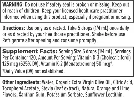 Product image for Vitamin D3-K2 Emulsion.