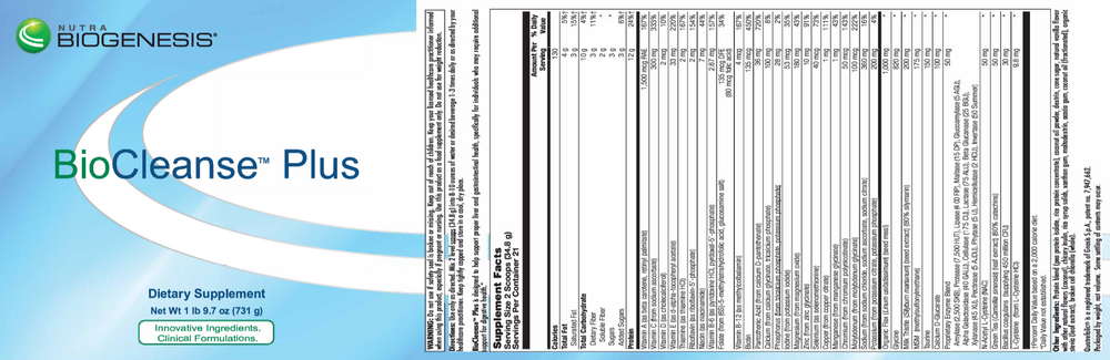 Product image for BioCleanse Plus Vanilla.