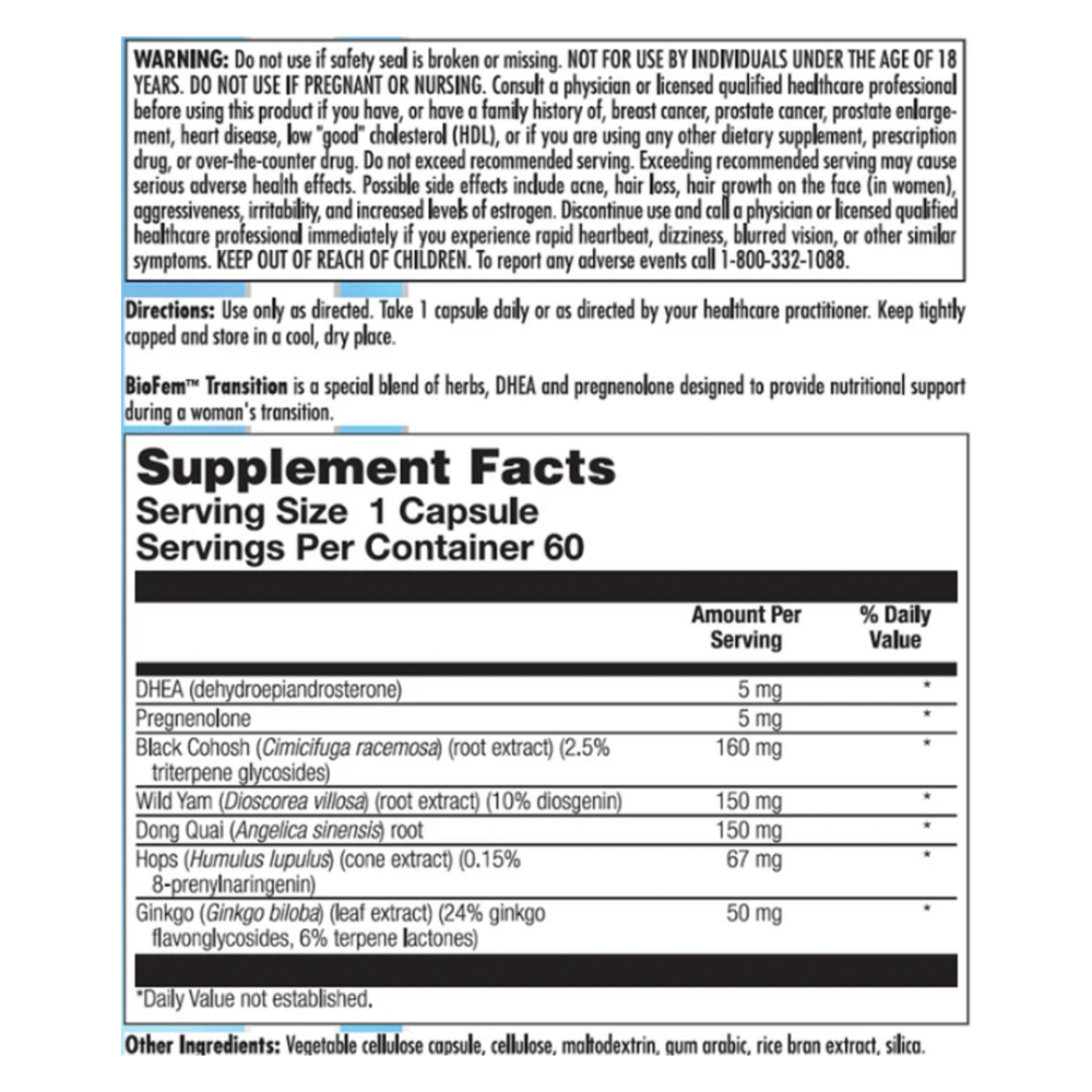 Product image for BioFem Transition.