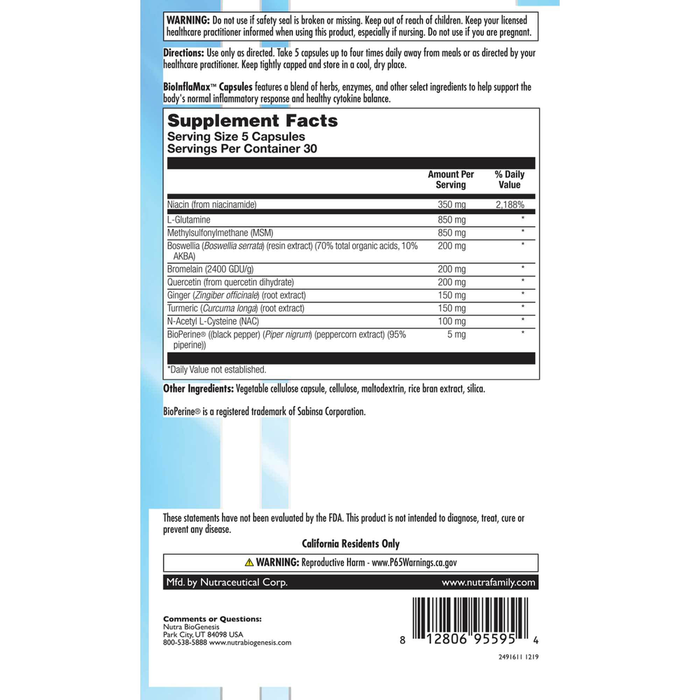 Product image for BioInflaMax.