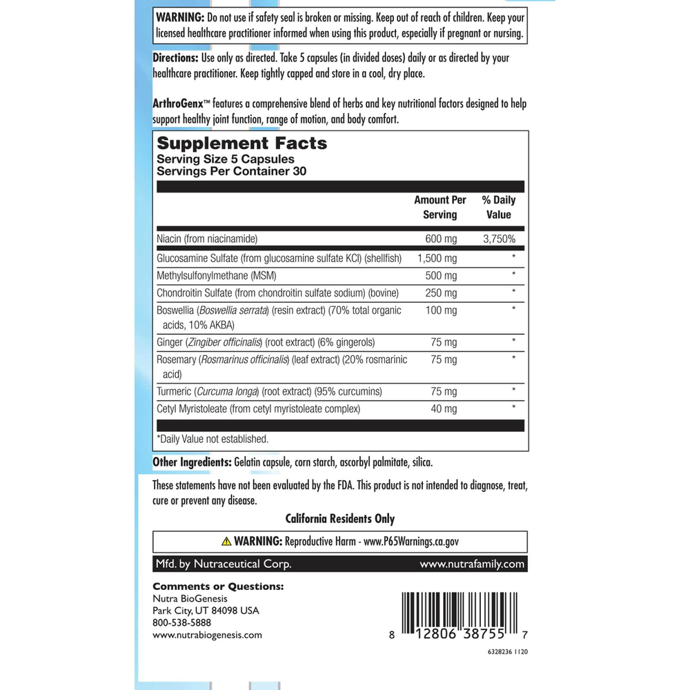 Product image for ArthroGenx.