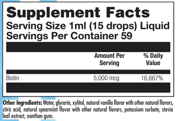 Product image for Biotin 5000.
