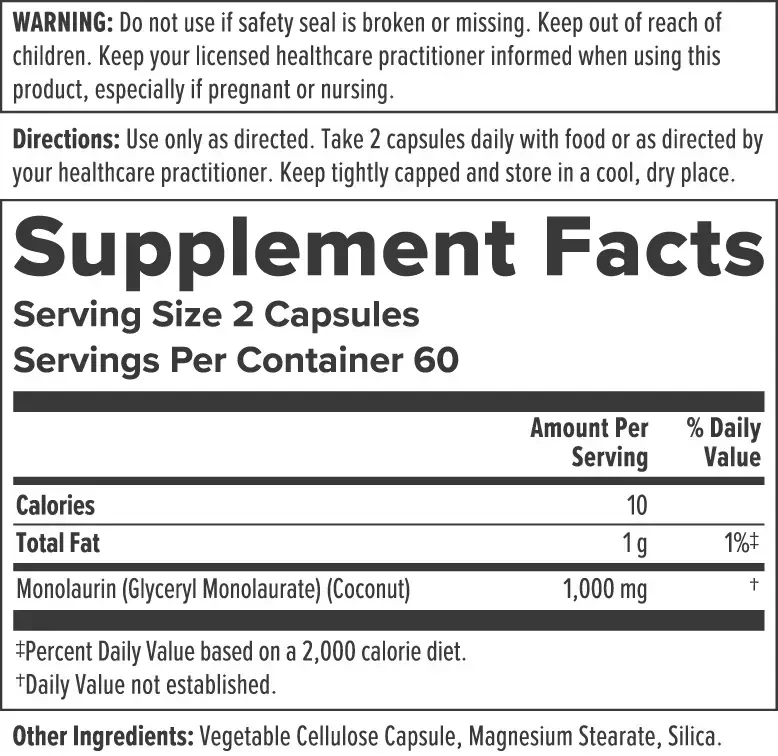Product image for Monolaurin.
