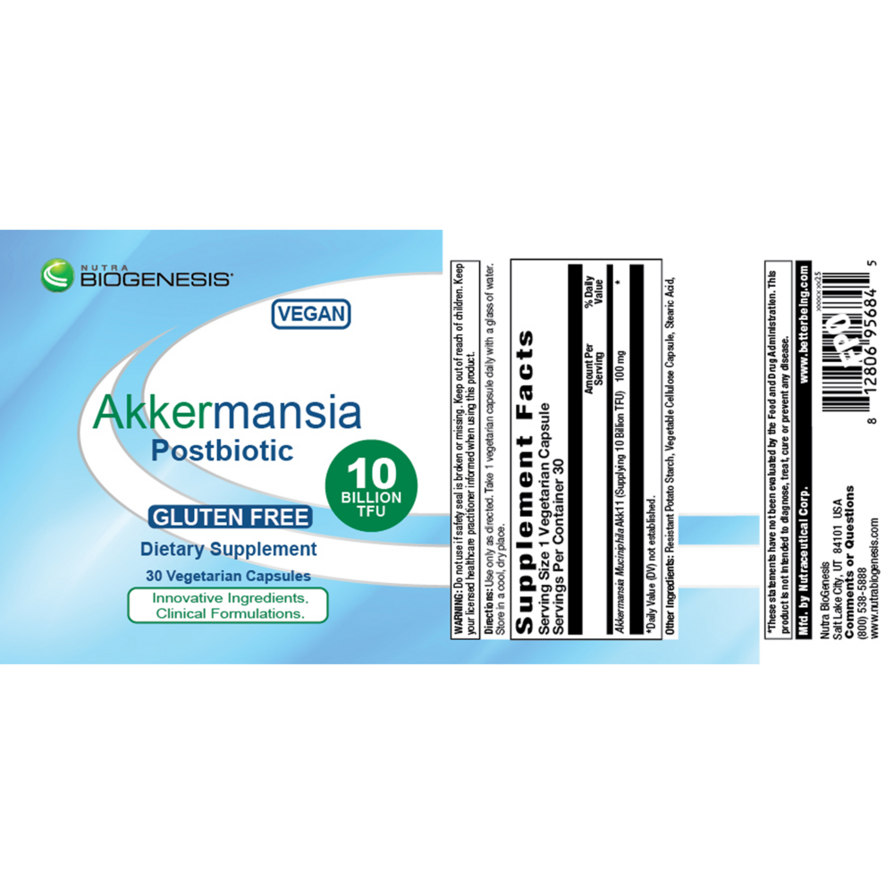 Product image for Akkermansia Postbiotic.