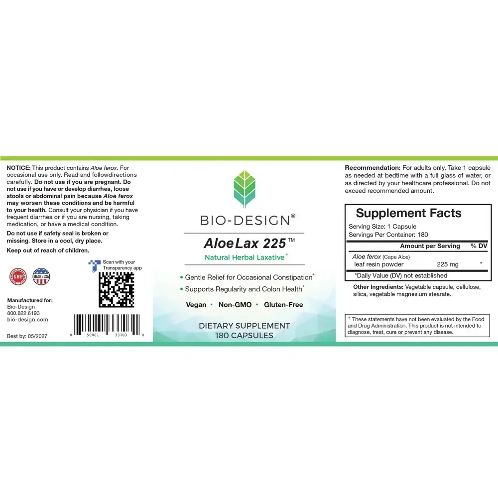 Product image for Aloe Lax 225.