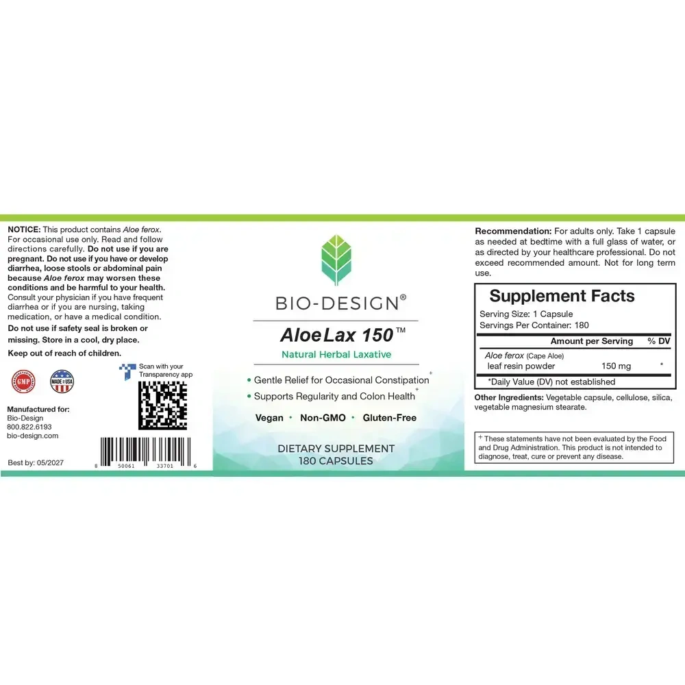 Product image for Aloe Lax 150.