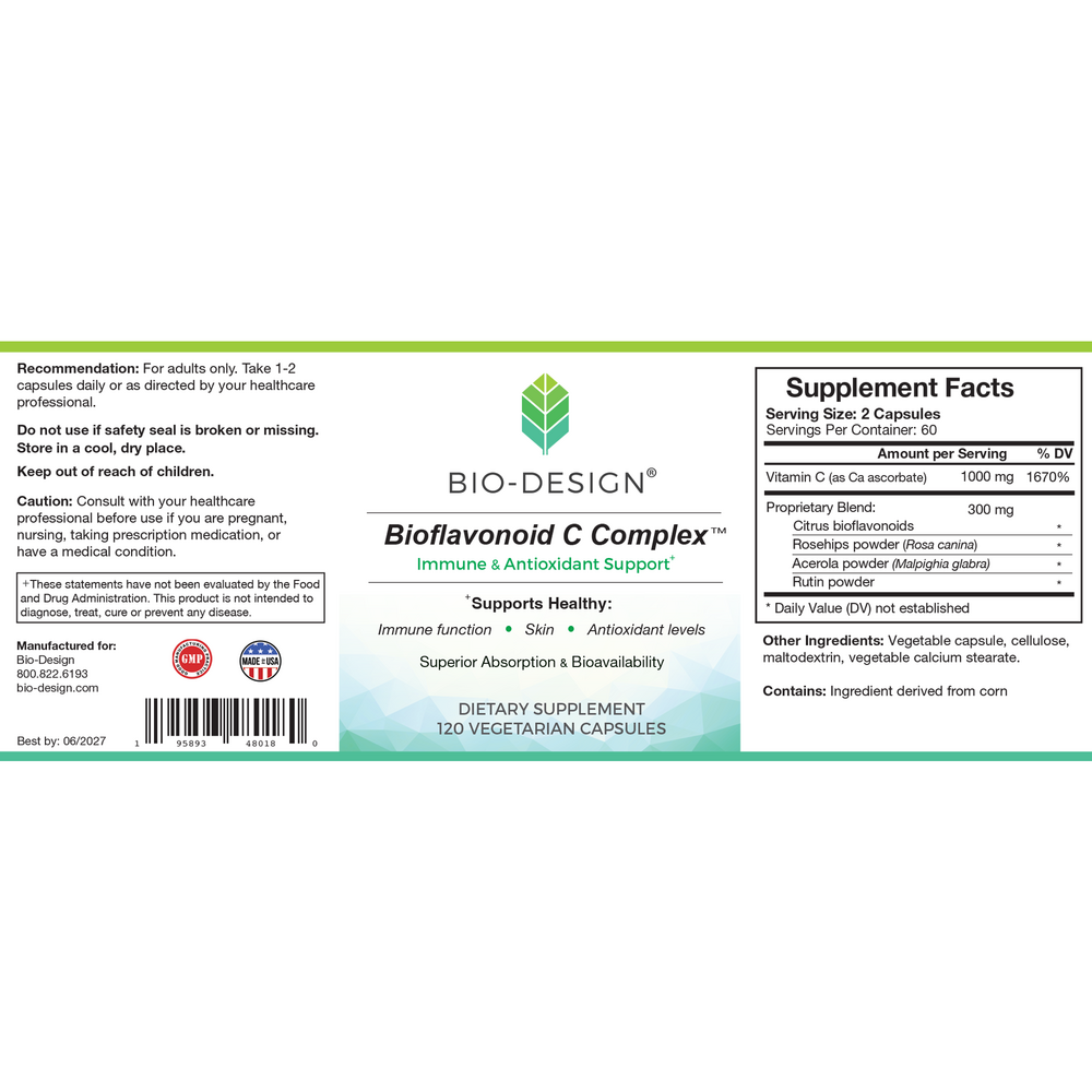 Product image for Bioflavonoid C Complex.