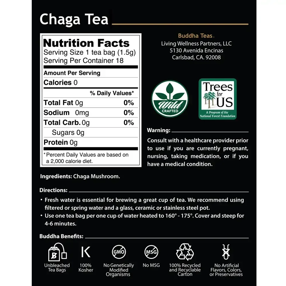 Product image for Chaga Tea.