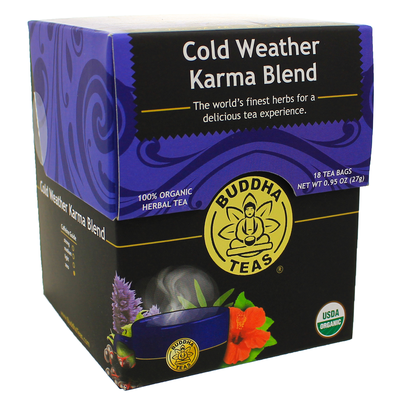 Product image for Cold Weather Karma Blend (18 Tea Bags). Discontinued.