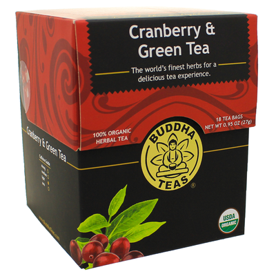 Product image for Cranberry &amp;amp; Green Tea (18 Tea Bags). Discontinued.