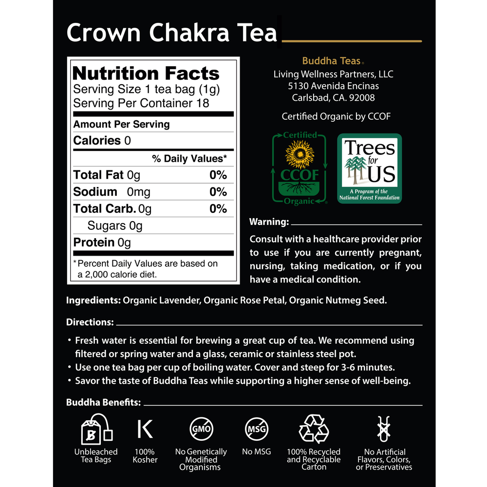 Product image for Crown Chakra Tea.