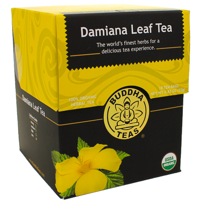 Product image for Damiana Leaf Tea (18 Tea Bags). Discontinued.