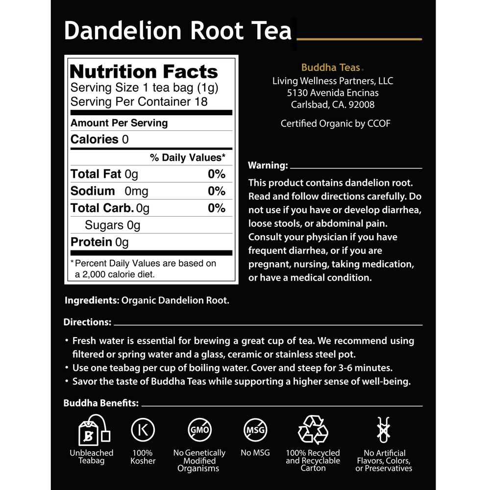 Product image for Dandelion Root Tea.